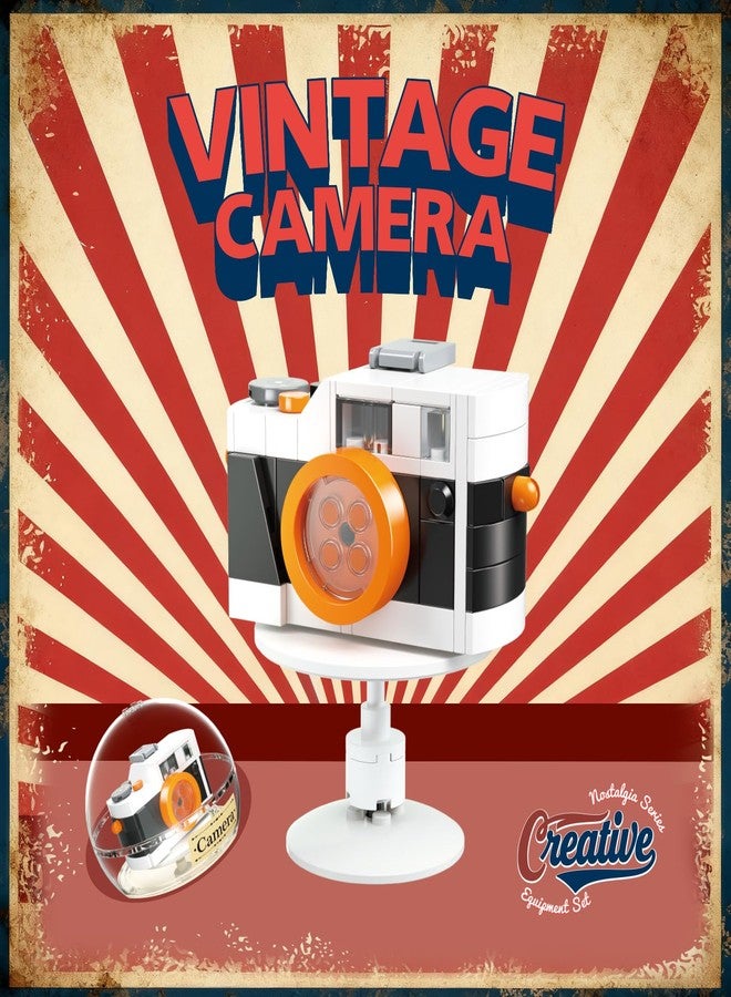 JAKI Typewriter Camera Television Building Toys, Retro Classic Series Building Blocks Set with Dust Cover, Collectible Vintage Display Model Office Room Decor - Image 5